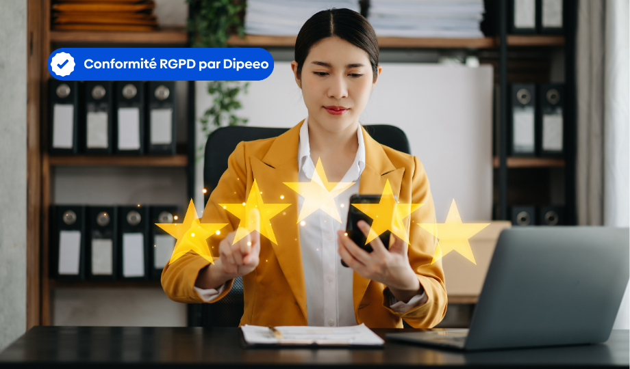 Photo qui illustre le label RGPD Dipeeo dans le cadre de la certification RGPD.
